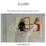 Instrucciones colocación vinilos decorativos dqcolor