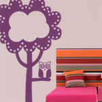 Vinilos infantiles arboles y buho