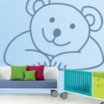 Vinilos infantiles de osito