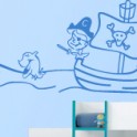 Vinilos infantiles de piratas
