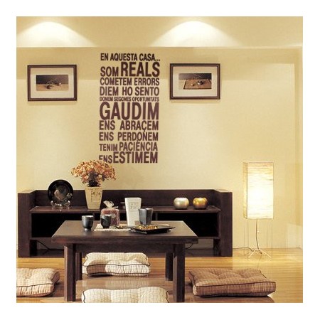 vinils decoratius En aquesta casa...