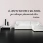 vinilos decorativos Frase de Aristóteles