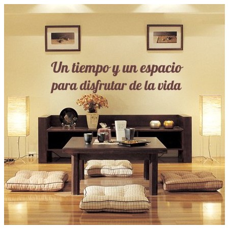vinilos decorativos Frase Disfrutar de la Vida