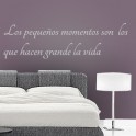 vinilos decorativos Frase Momentos