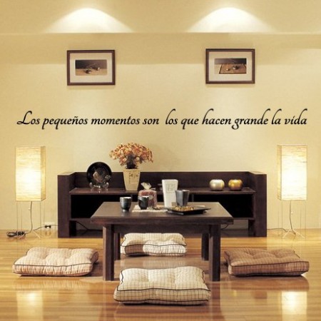 vinilos decorativos Frase Momentos vida