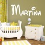 pegatinas de paredes con nombre Martina
