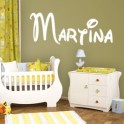 pegatinas de paredes con nombre Martina