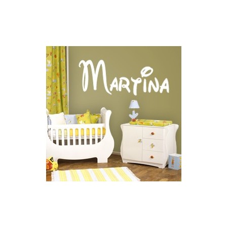 pegatinas de paredes con nombre Martina