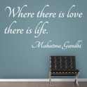 pegatinas paredes Frase Gandhi