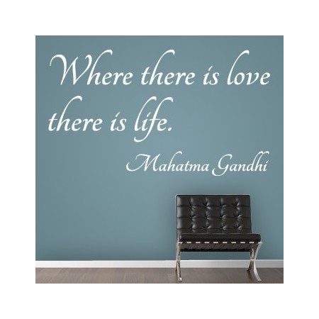 pegatinas paredes Frase Gandhi