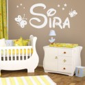 pegatinas de paredes con nombre Sira