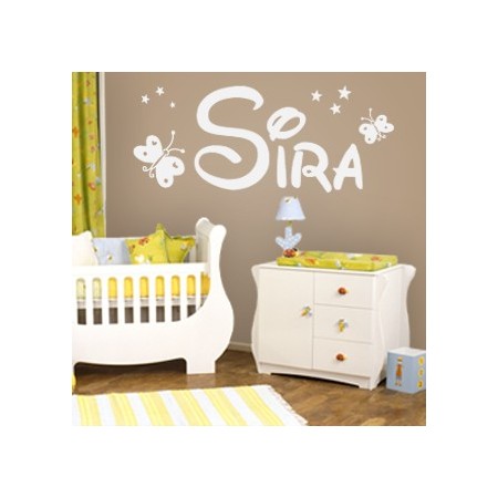 pegatinas de paredes con nombre Sira