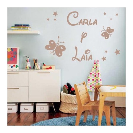 vinilos con nombres Carla y Laia
