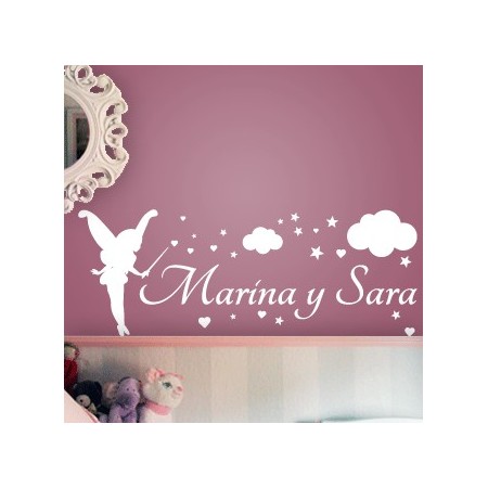 vinilos nombres Marina y Sara