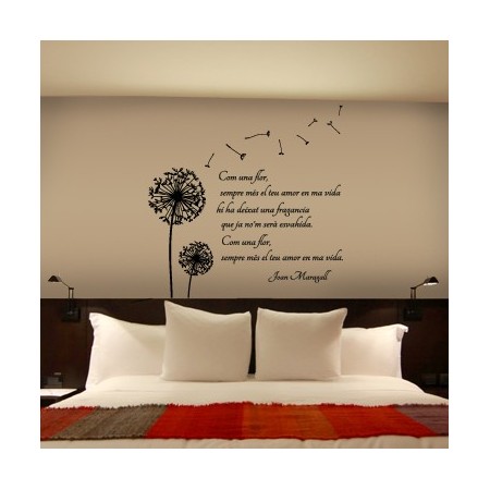 vinilos Diente de Leon con texto en catalán