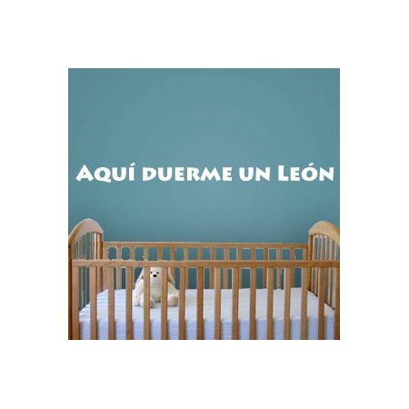 vinilos decorativos Frase León