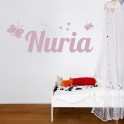 pegatinas con nombre Nuria