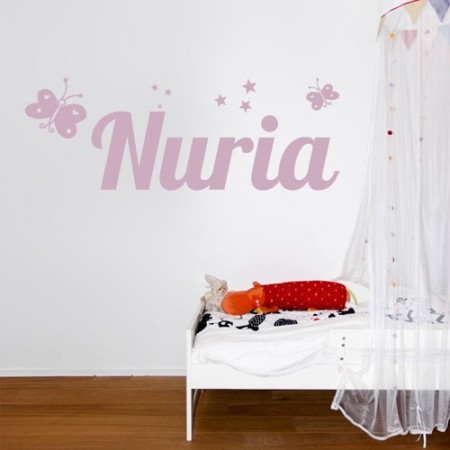 pegatinas con nombre Nuria