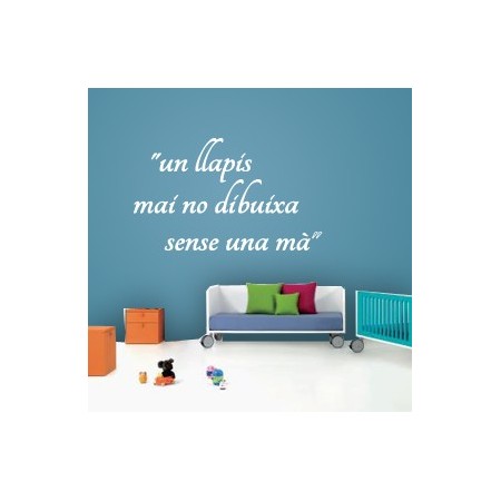 vinilos textos catalan Llapis i mà