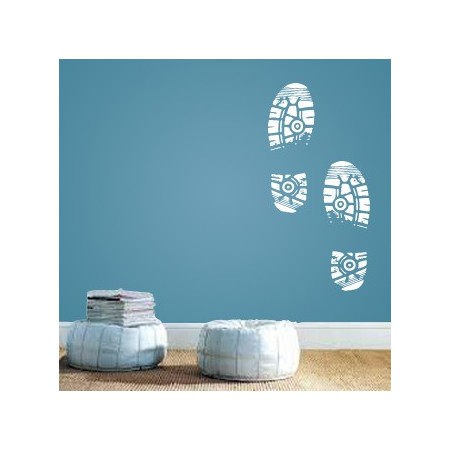 vinilos huellas zapatillas