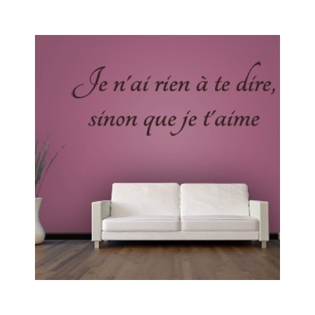 Vinilo con frase en francés