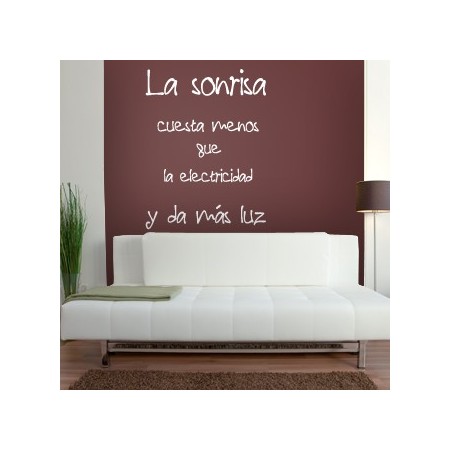 vinilos decorativos Sonrisa