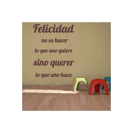 vinilos texto sobre La Felicidad