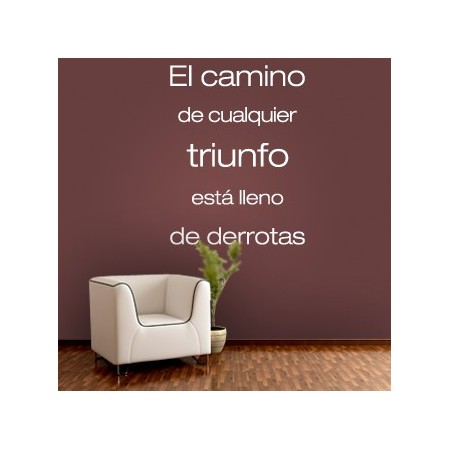 vinilos decorativos texto Triunfo