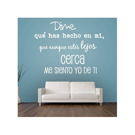 vinilos de textos Dime