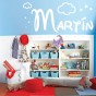 pegatinas de paredes con el nombre Martín