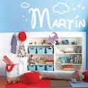 pegatinas de paredes con el nombre Martín
