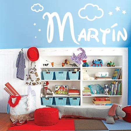 pegatinas de paredes con el nombre Martín