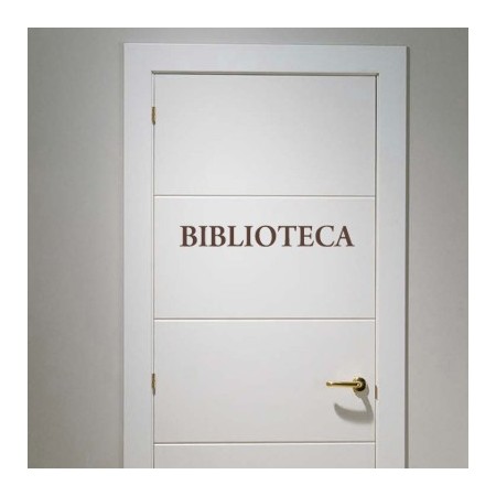 vinilos puertas Biblioteca