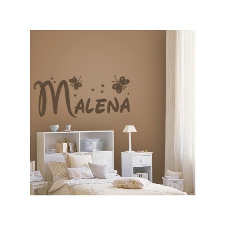 pegatina paredes nombres Malena
