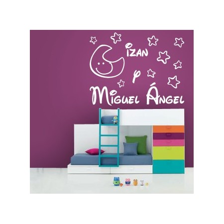 vinilos nombres Izan y Miguel Ángel