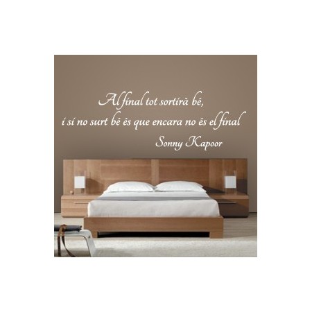 vinilos con Frase en Catalán