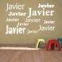 vinilos decorativos nombre Javier