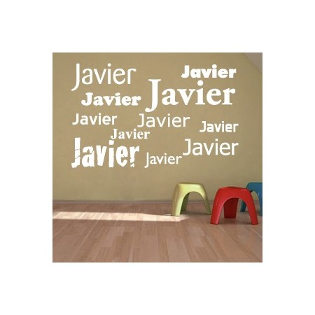 vinilos decorativos nombre Javier