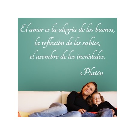 Vinilos con texto sobre el Amor