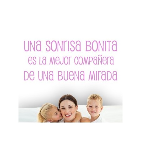 Vinilos Texto Sonrisas bonitas