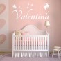 Pegatinas pared Nombre Valentina