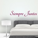 vinilos texto Siempre Juntos
