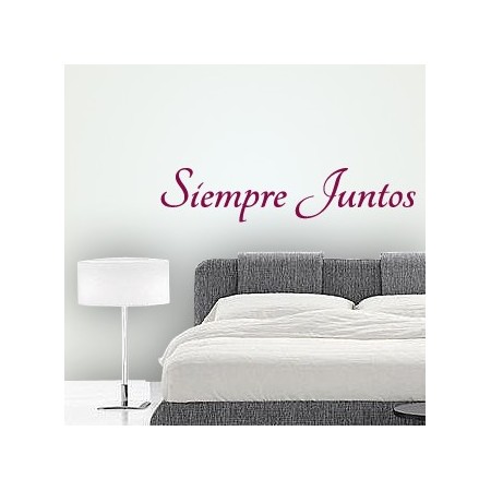vinilos texto Siempre Juntos