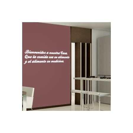 vinilos pared Bienvenidos a casa