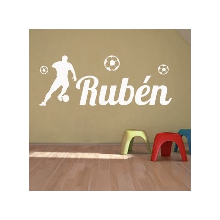 Vinilos Nombre Rubén futbol