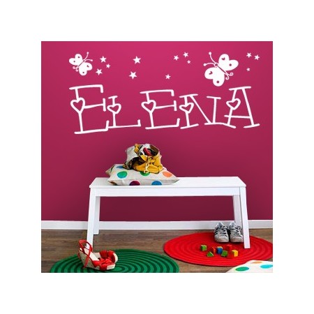 Vinilo decorativo nombre Elena