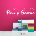 Vinilos decorativos Paula y Gonzalo
