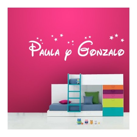 Vinilos decorativos Paula y Gonzalo