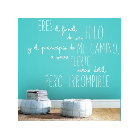 Vinilos texto Irrompible