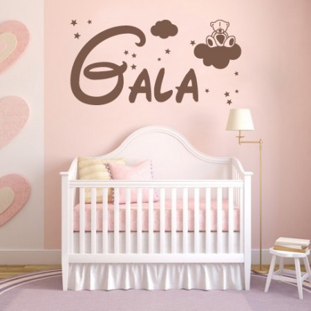 pegatinas pared nombres Gala